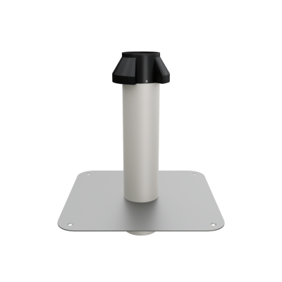 Air vent single walled with solid adhesive sheet