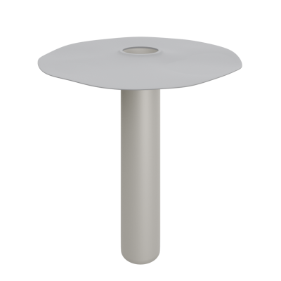 Bottom drain with foil on pipe