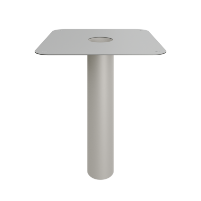 Mitte unter Auslass mit harter Klebeflansch