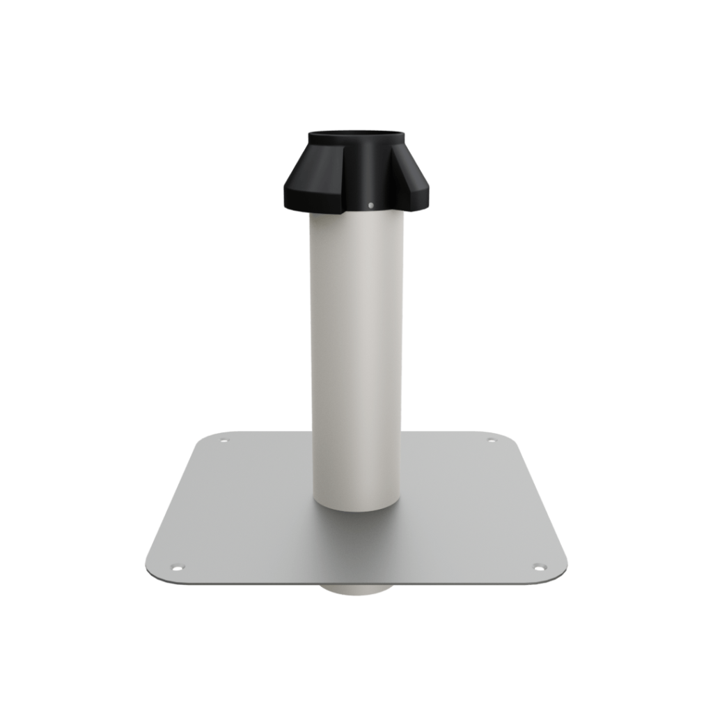 Ontluchter dubbelwandig met harde plakplaat